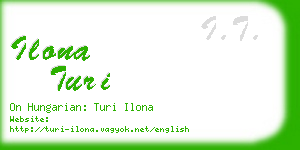ilona turi business card